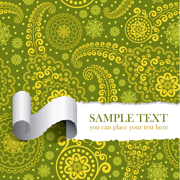 free vector Tear the paper pattern vector 2